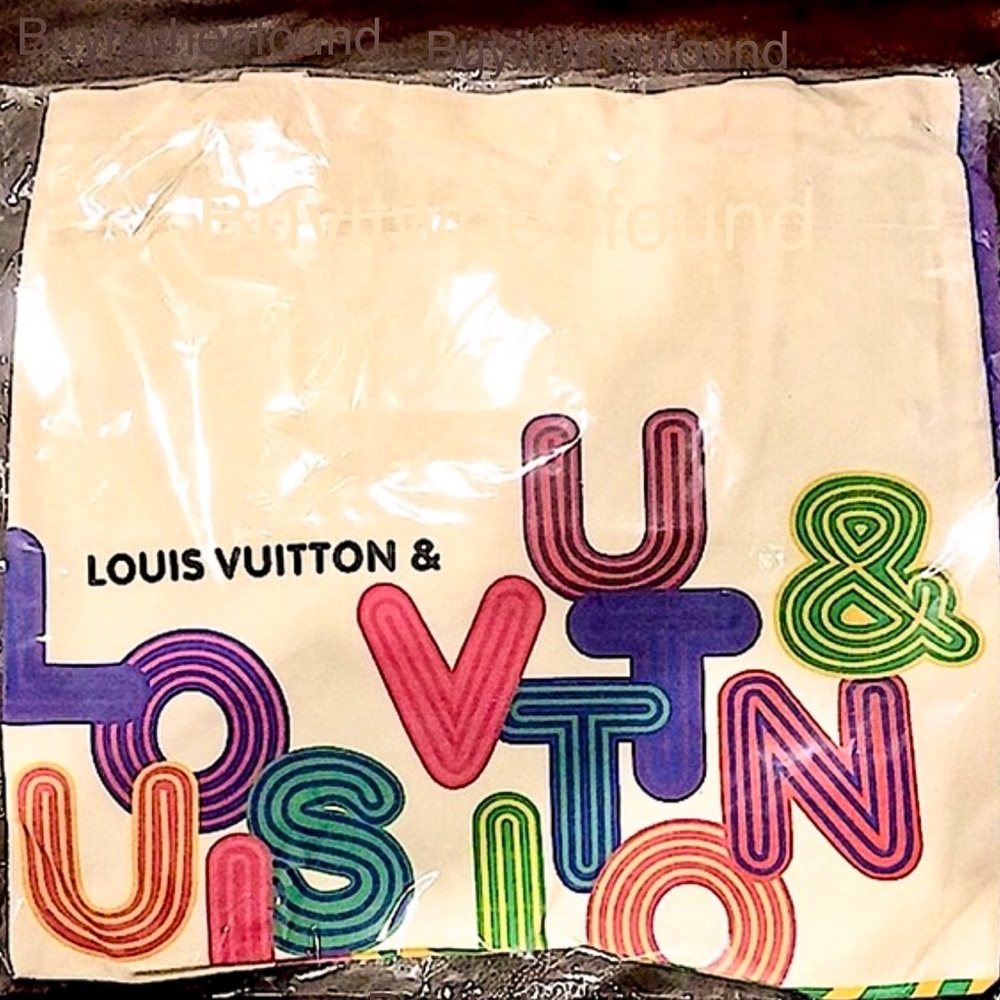 LOUIS VUITTON LV Multicolor Canvas Two Sided Canvas Tote Bag Shenzhen Exhibit